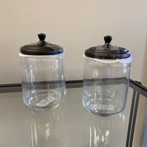 York Apothecary Jar  Clear/Bronze (2pk)